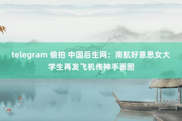 telegram 偷拍 中国后生网：南航好意思女大学生再发飞机传神手画图