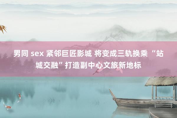 男同 sex 紧邻巨匠影城 将变成三轨换乘 “站城交融”打造副中心文旅新地标