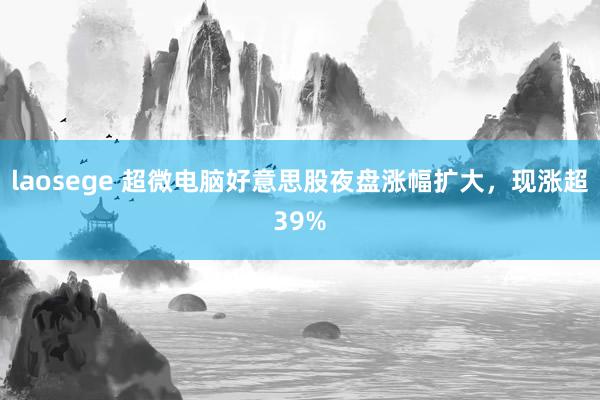 laosege 超微电脑好意思股夜盘涨幅扩大，现涨超39%
